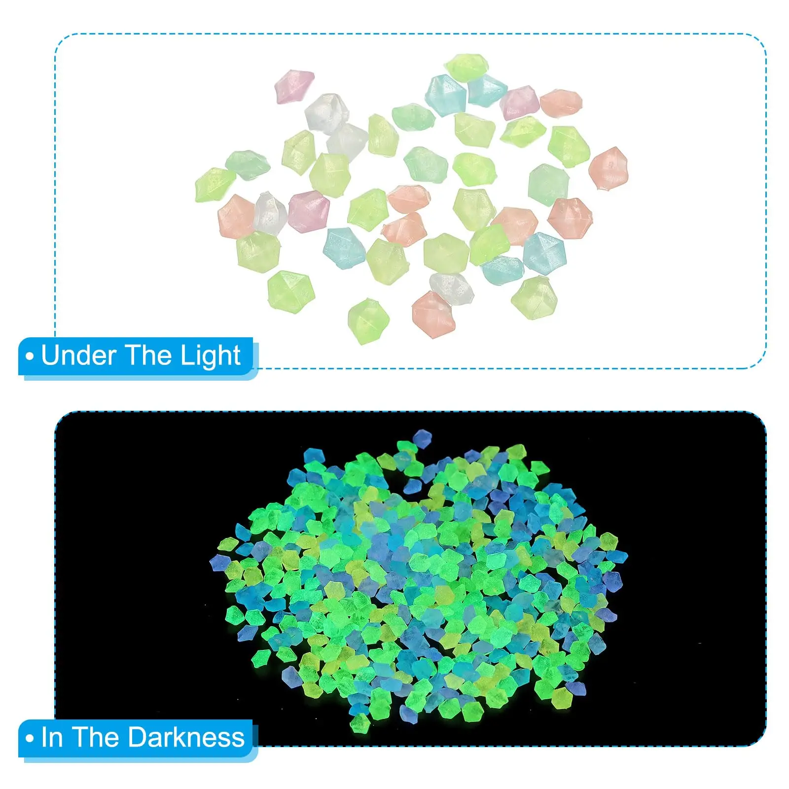 1000Pcs Luminous Sand Glow In  - Fish Aquarium Home ulasan dan harga