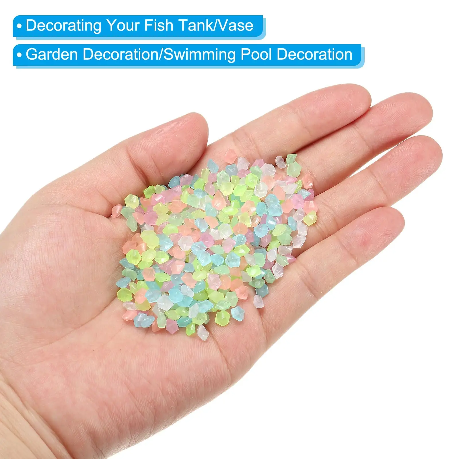 1000Pcs Luminous Sand Glow In  - Fish Aquarium Home ulasan dan harga