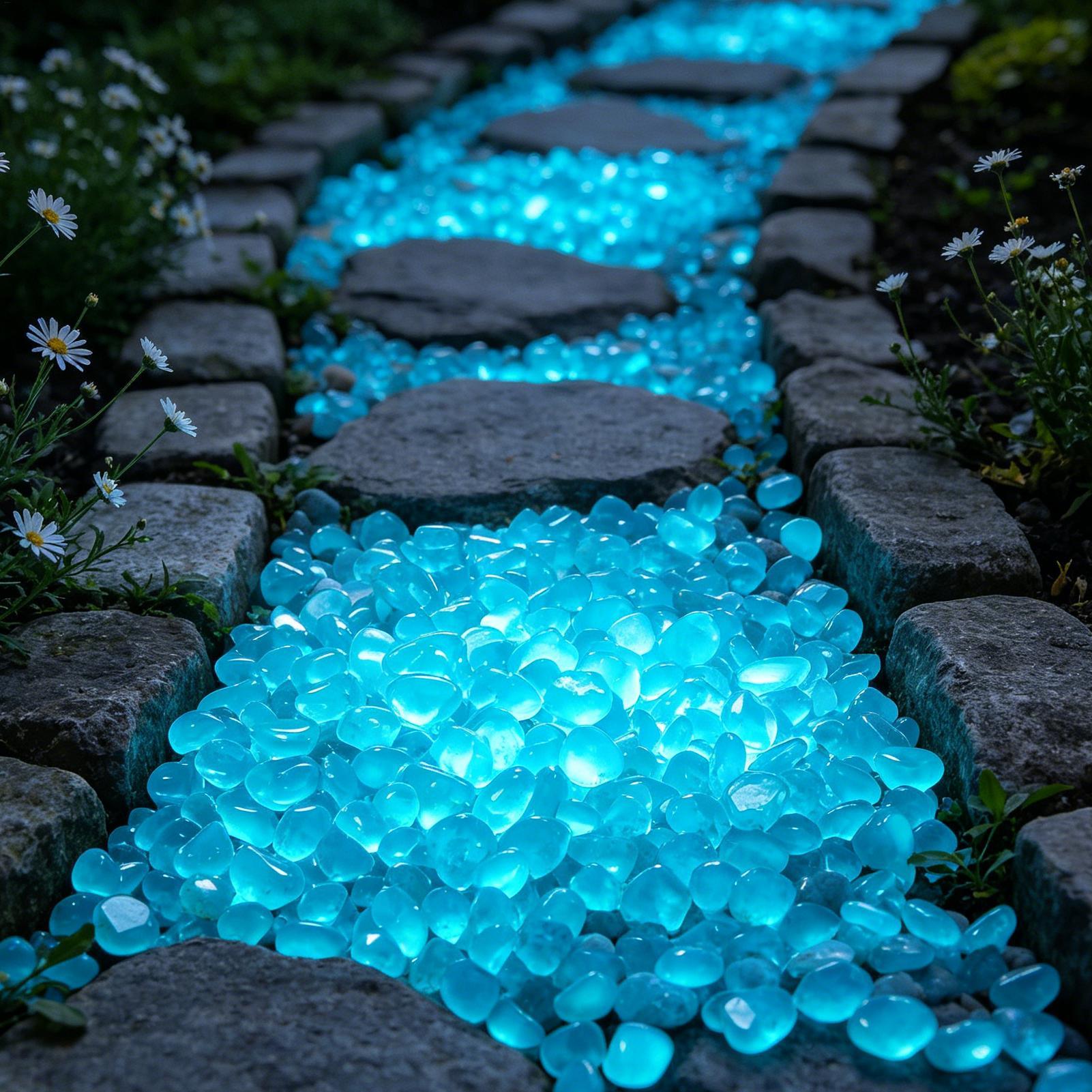 300Pcs Luminous Rock Stone Res - Fish Tank Gravel ulasan dan harga
