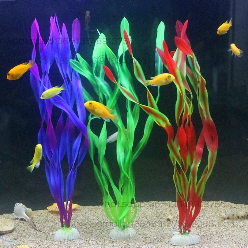 5/10pcs Plastic Aquarium Plant - Aquarium Plants ulasan dan harga