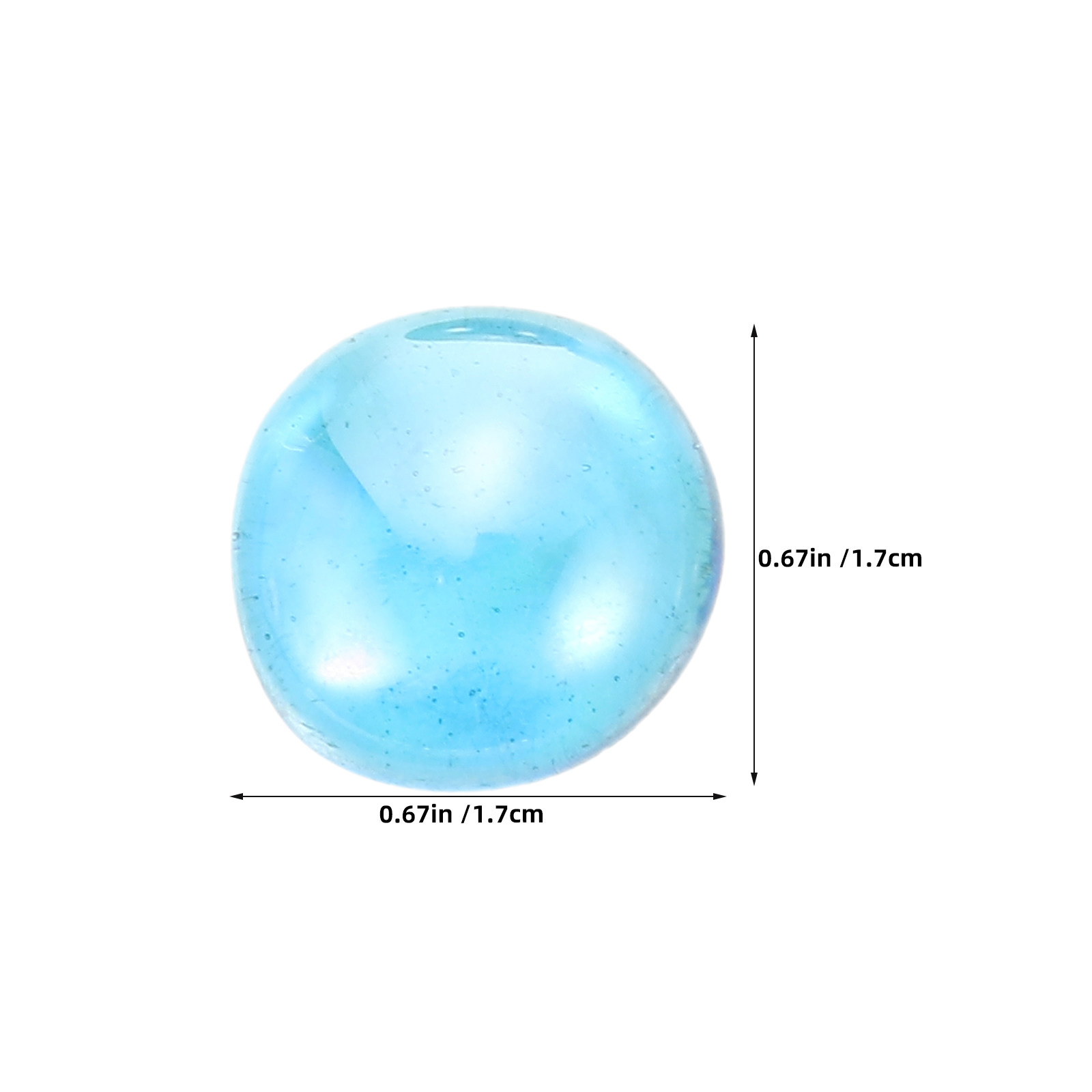 1 Bag Glass Flat Beads Clear F - Aquarium Fish Tank ulasan dan harga