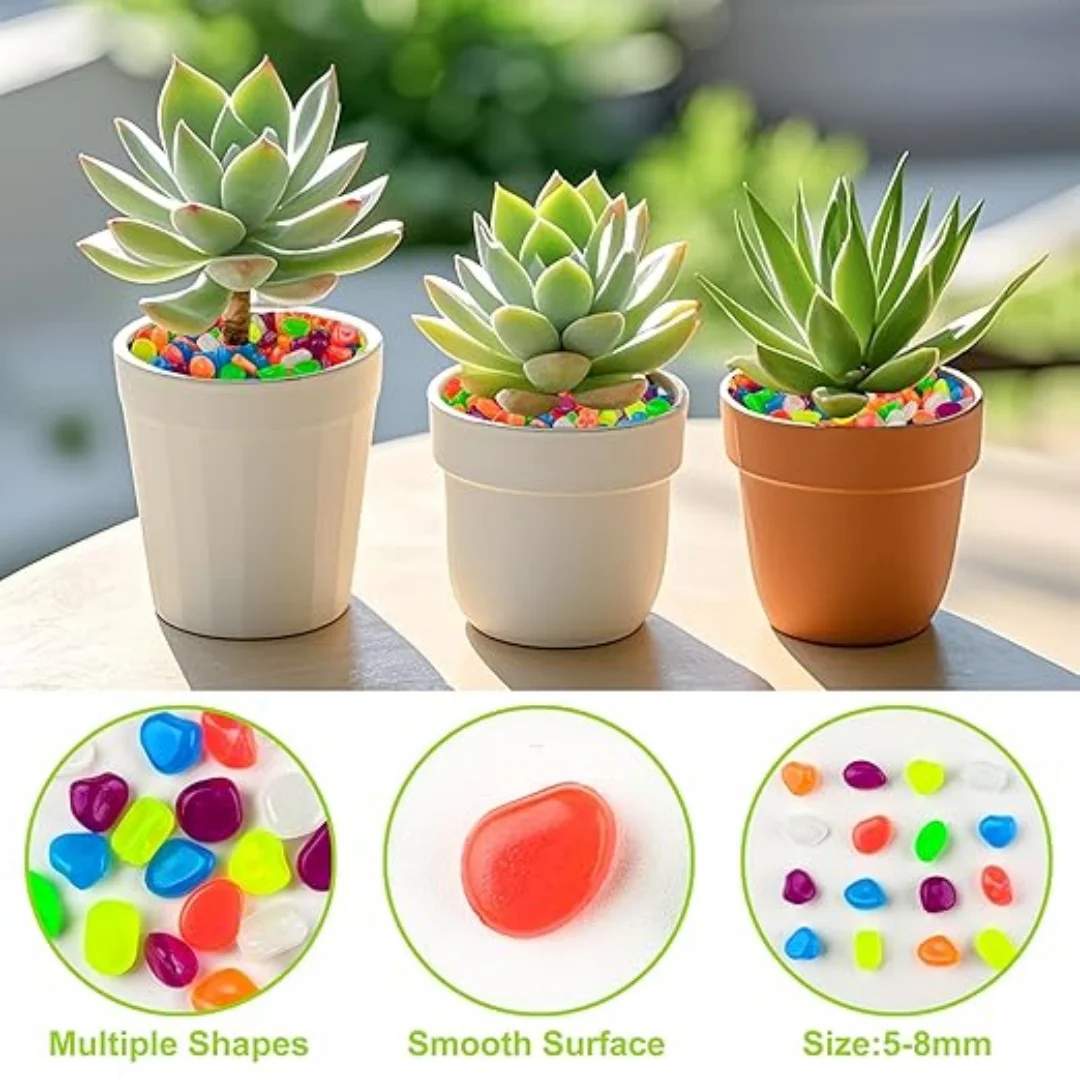500Pcs Glow in The Dark Garden - Fish Tank Gravel ulasan dan harga