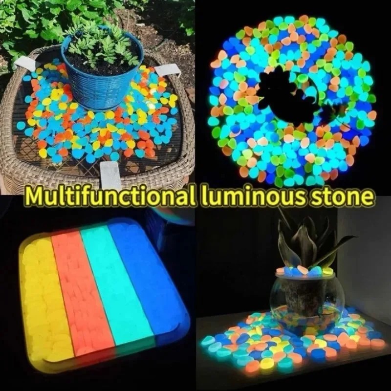 100-1000PCS Luminous Stone Gar - Fish Tank Gravel ulasan dan harga